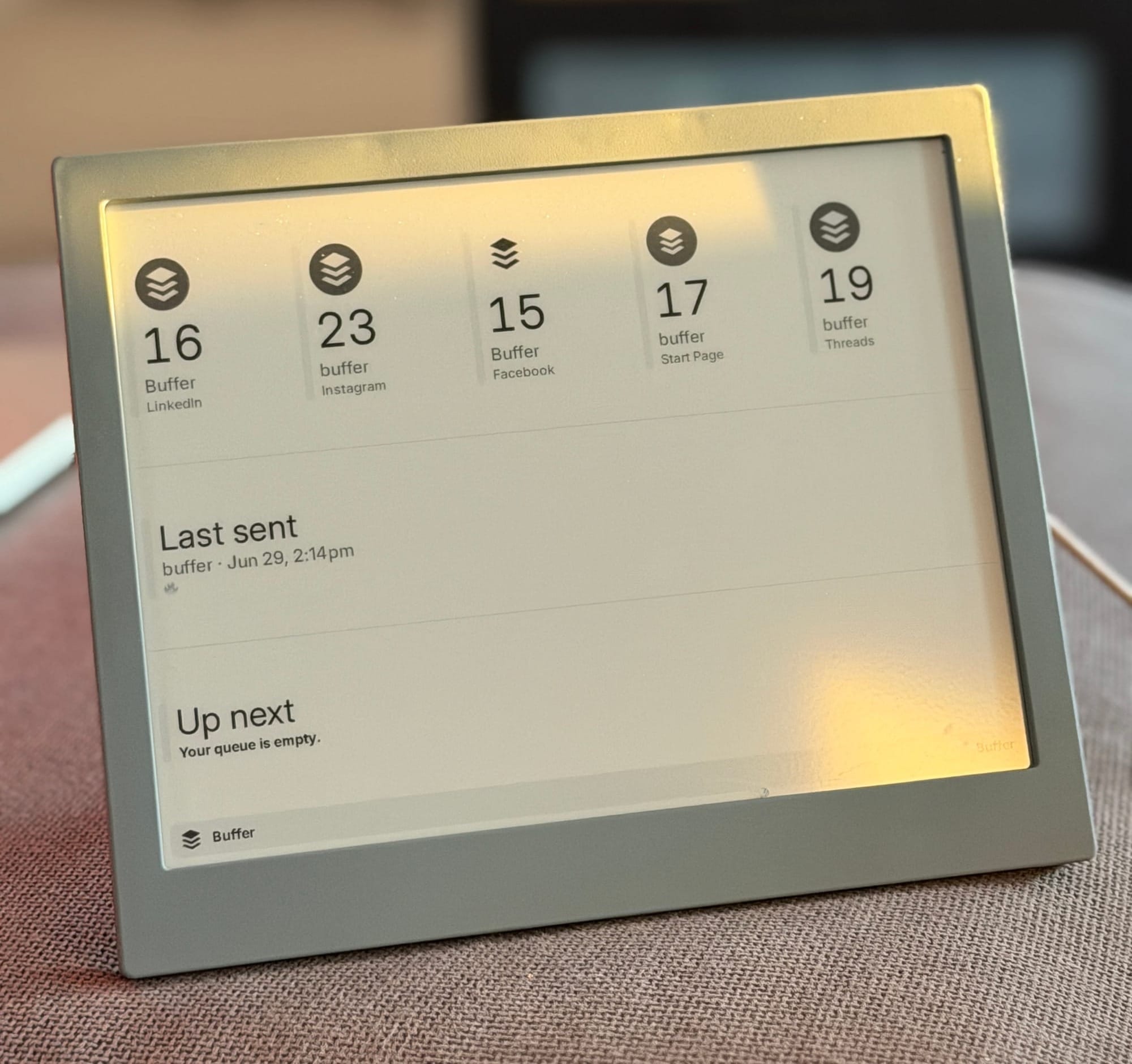 The Buffer Plugin for TRMNL Is Here, and We’re Giving Some Devices Away